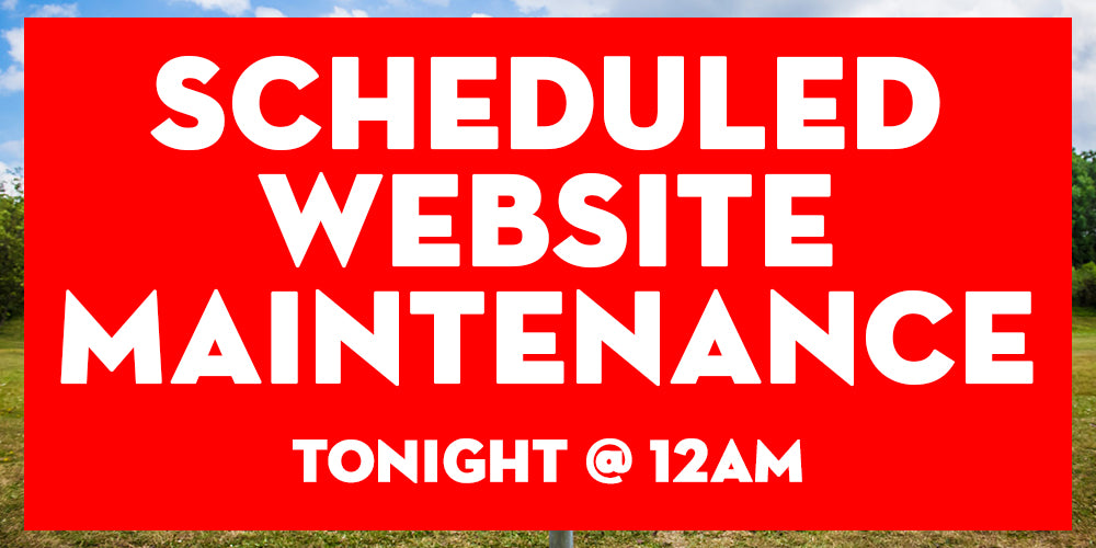 Schedule Website Maintenance