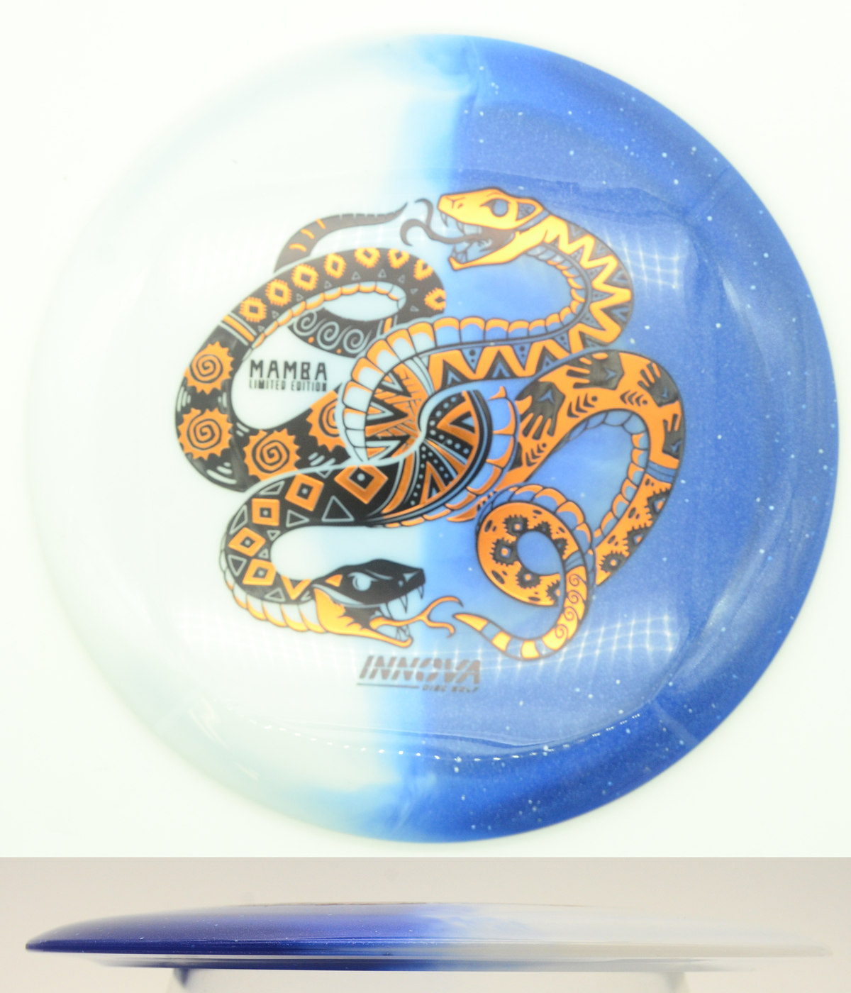Tipo de serpiente venenosa - White/Blue (Bronze Foil)
